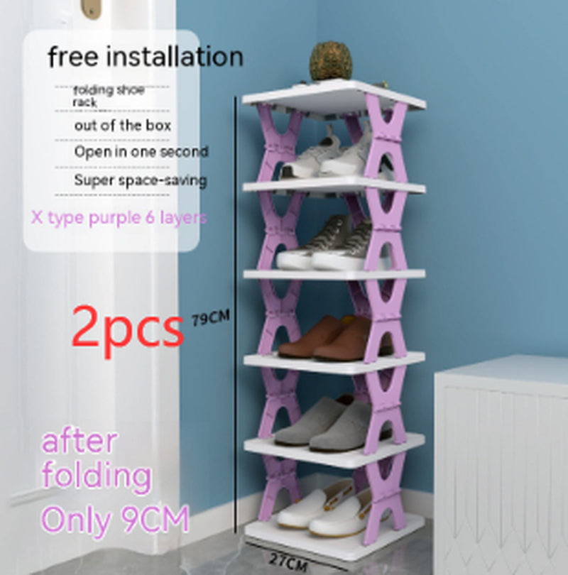 Foldable Plastic Shoe Cabinet