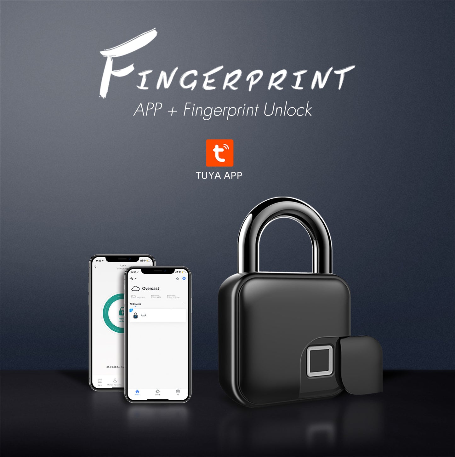Bluetooth Fingerprint Smart Padlock
