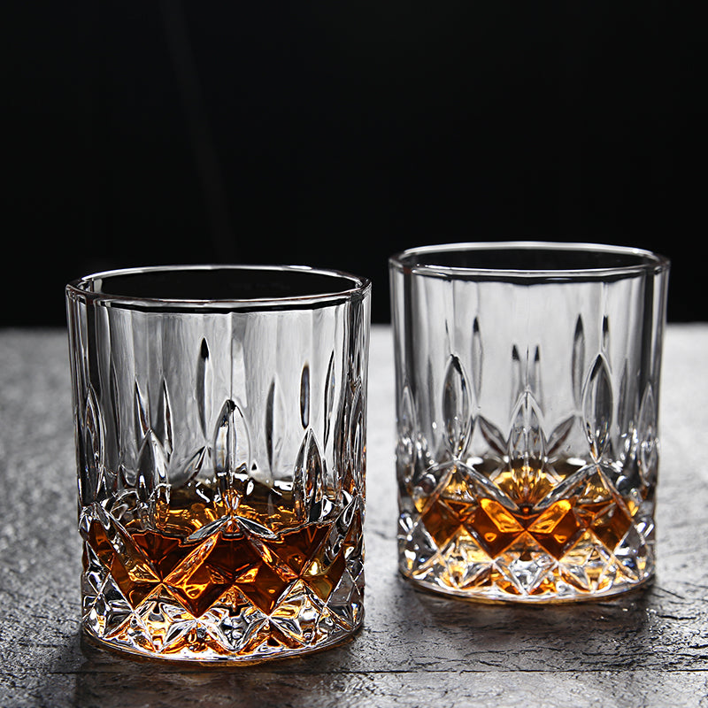 Crystal Whiskey Glass & Decanter Set (6 Pieces)