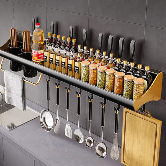 Wall-Mounted Kitchen Shelf (Punch-Free)