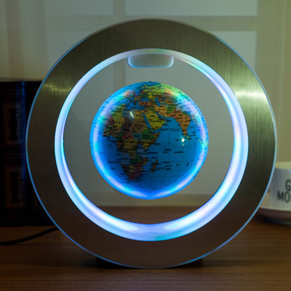 Floating LED World Globe