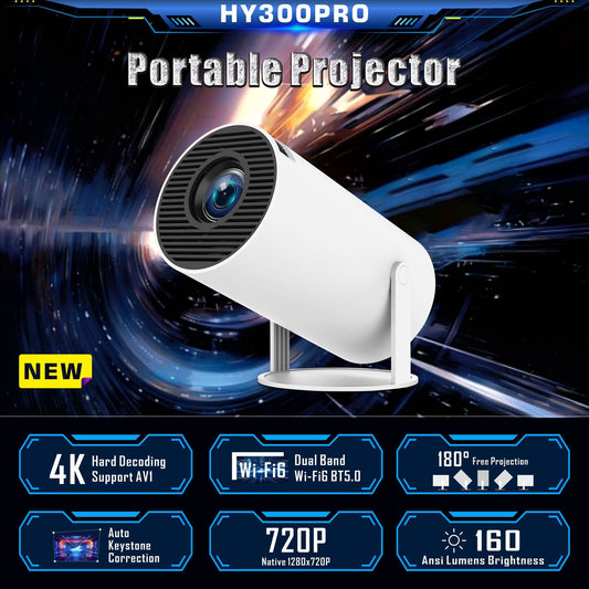HY300 Pro Mini Smart Projector