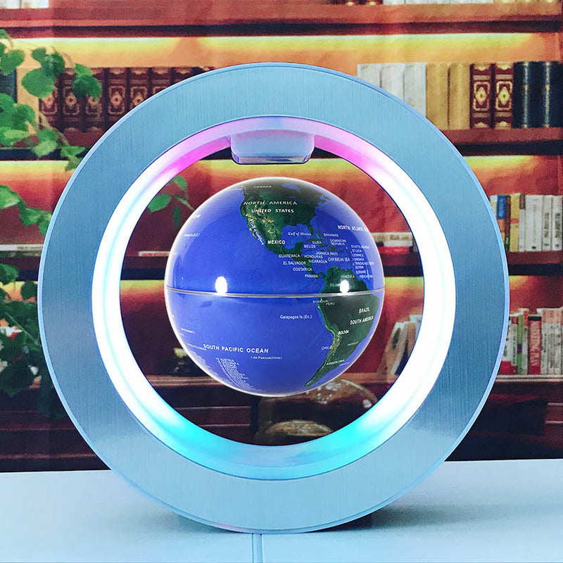 Floating LED World Globe
